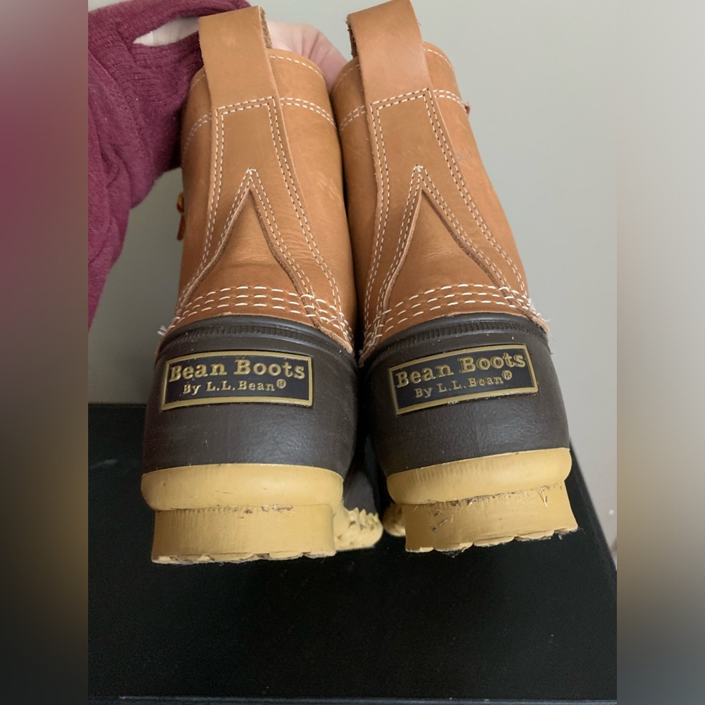 L.L. Bean Bean boots duck boots 8 inch tall outdoor rain size 9 EUC - Picture 4 of 11